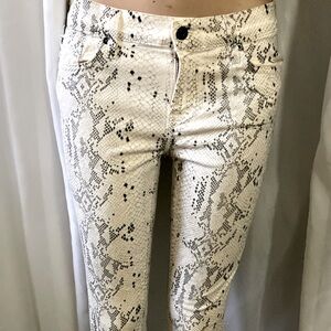 Roberto Cavalli Snake Cigarrete Pants